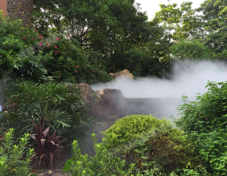 人造雾效在园林别墅造景中的应用特点