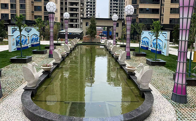 音乐喷泉 城市广场水景亮化景观