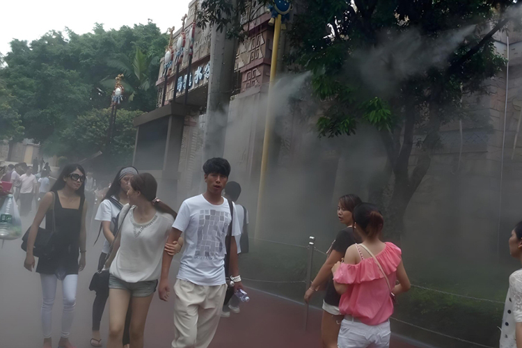 商业广场喷雾降温系统 人造雾设备