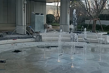 保利云谷合著售楼部喷泉水景项目